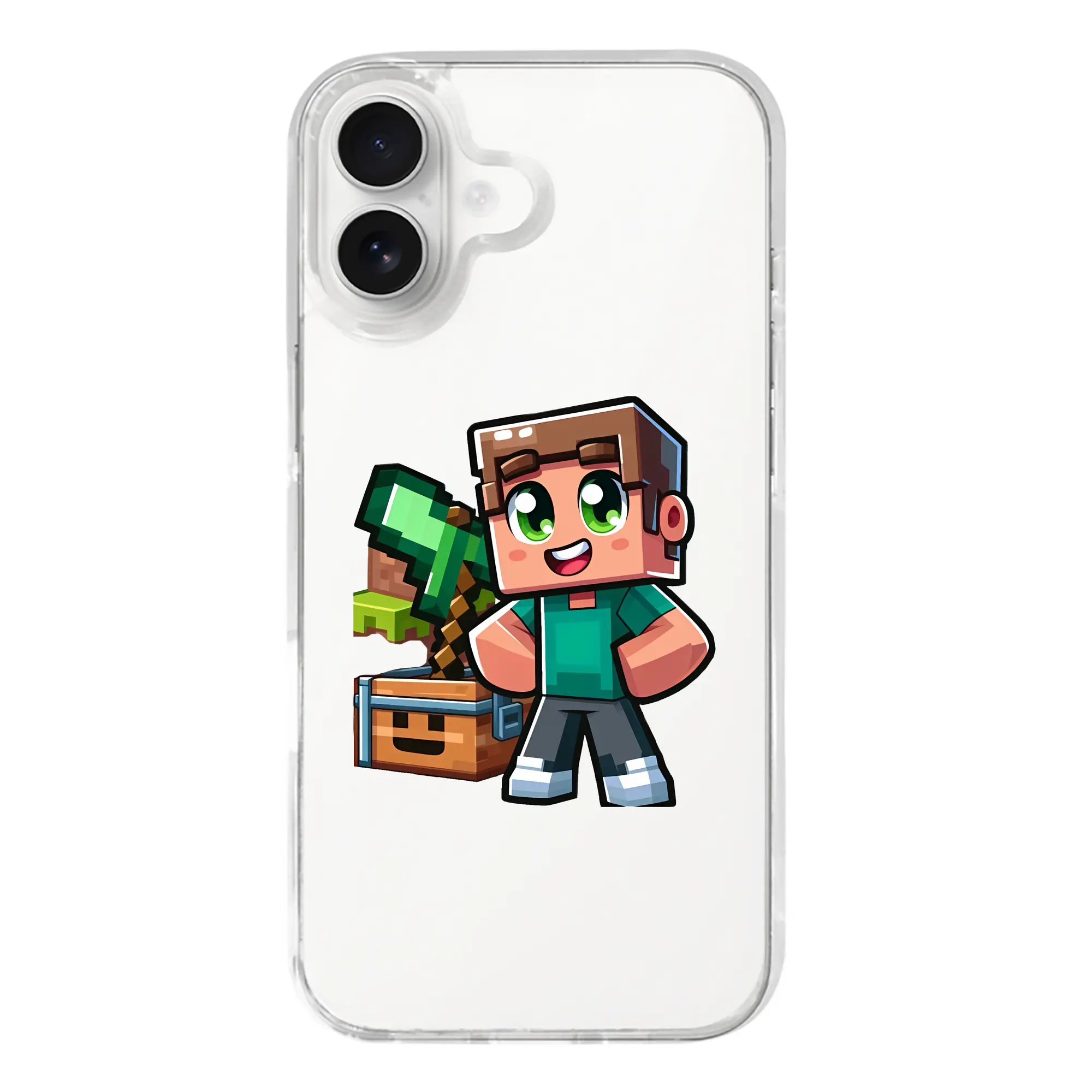 マイクラ グッズ  マイクラ - iPhone 17シリーズ 透明スマホケース – 薄型・耐衝撃・精密フィット保護カバー